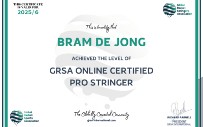 Wij zijn GRSA Certified Pro Stringer gecertificeerd!