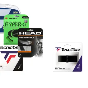 Tennis giftset bespanning (cadeaubon) + basisgrip