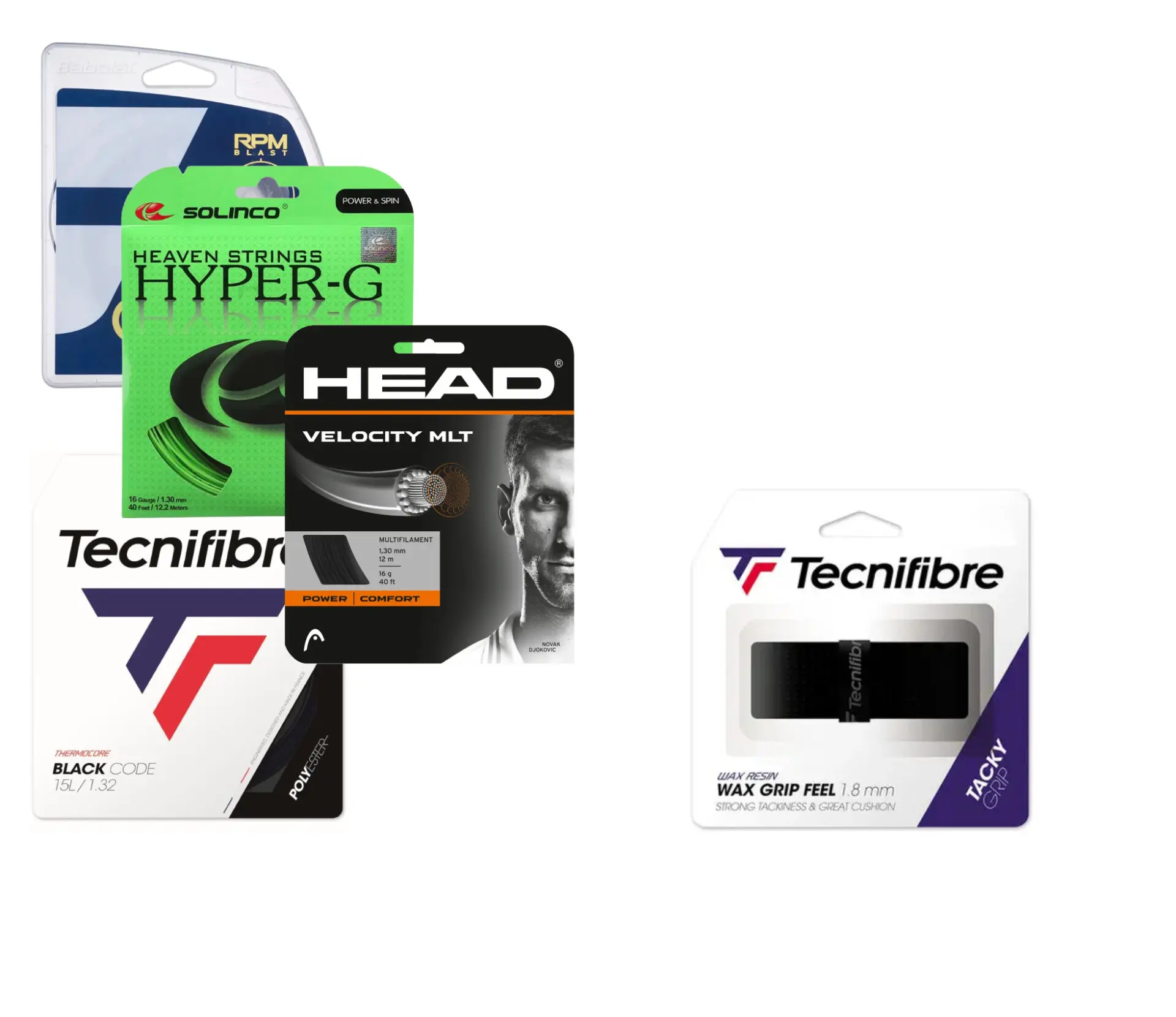 Tennis giftset bespanning (cadeaubon) + basisgrip