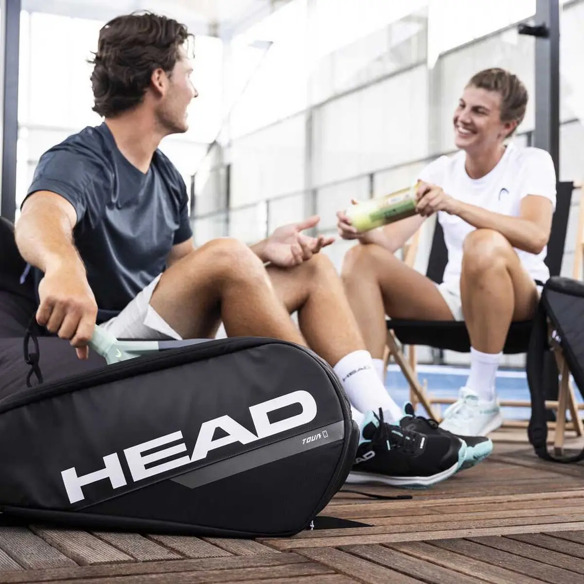 HEAD Team Tour L Padel Racketbag zwart - Afbeelding 3