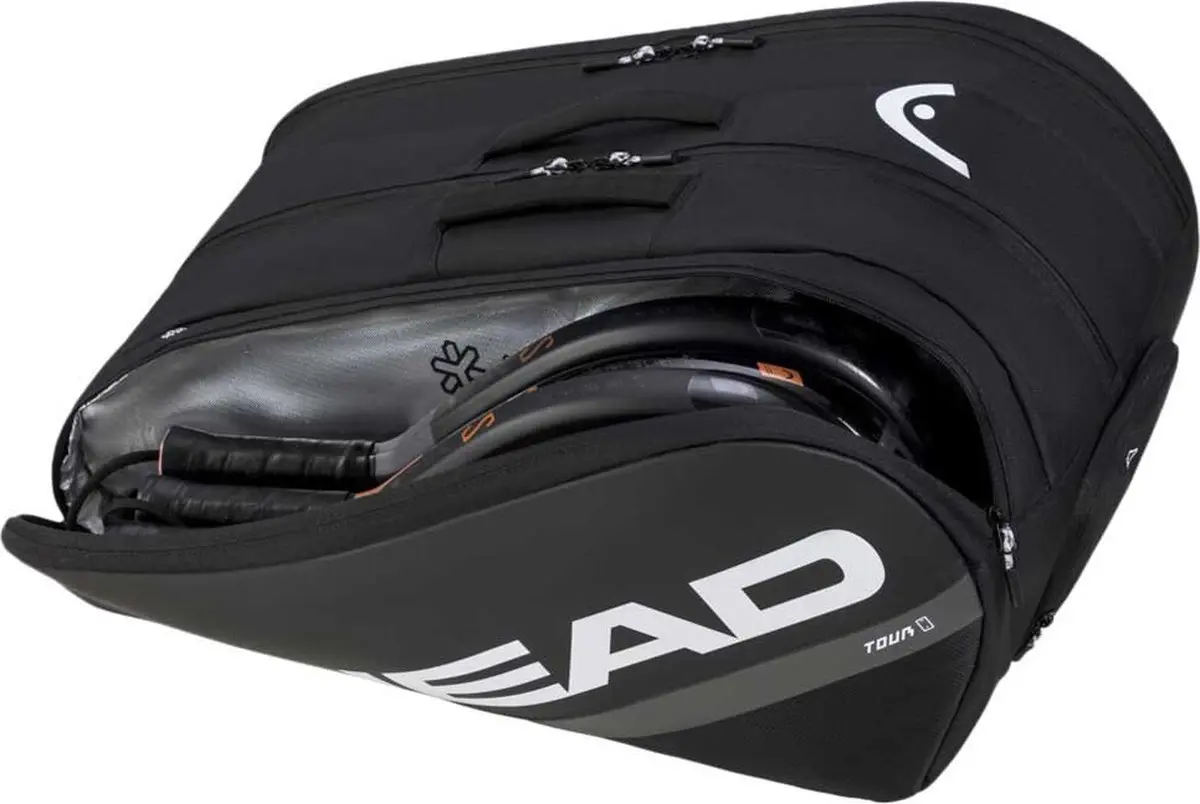 HEAD Team Tour L Padel Racketbag zwart - Afbeelding 2